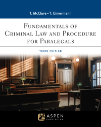 Cover image: Fundamentals of Criminal Law and Procedure for Paralegals 3rd edition 9781543858600