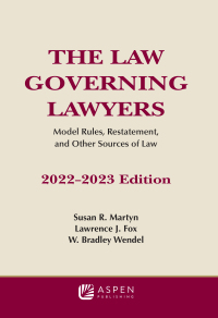 Cover image: Law Governing Lawyers 9781543858990