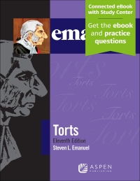 Imagen de portada: Emanuel Law Outlines for Torts 11th edition 9781543807578