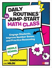 表紙画像: Daily Routines to Jump-Start Math Class, Middle School 1st edition 9781544316888