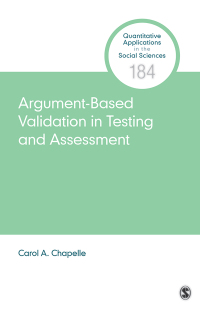 Imagen de portada: Argument-Based Validation in Testing and Assessment 1st edition 9781544334486