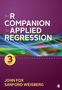 Imagen de portada: An R Companion to Applied Regression 3rd edition 9781544336473