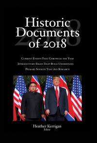 صورة الغلاف: Historic Documents of 2018 1st edition 9781544352534