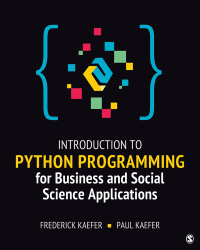 Cover image: Introduction to Python Programming for Business and Social Science Applications 1st edition 9781544377445
