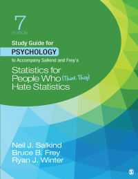 صورة الغلاف: Study Guide for Psychology to Accompany Salkind and Frey′s Statistics for People Who (Think They) Hate Statistics 7th edition 9781544395920