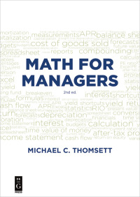 Imagen de portada: Math for Managers 1st edition 9781547416707