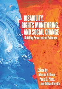 Cover image: Disability, Rights Monitoring, and Social Change 1st edition 9781551307411