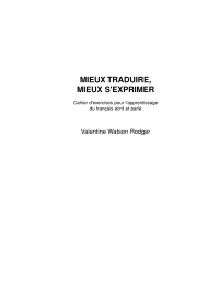 Cover image: Mieux traduire, mieux s'exprimer 1st edition 9781551301341