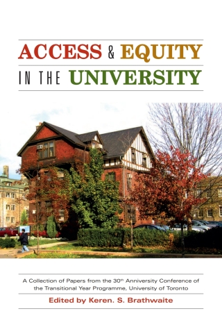 Cover image: Access and Equity in the University 1st edition 9781551302195