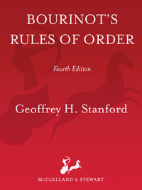 Cover image: Bourinot's Rules of Order 9780771083365