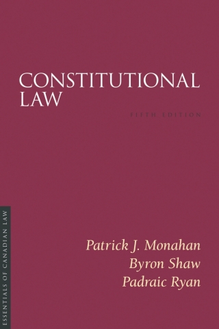 Imagen de portada: Constitutional Law 5th edition 9781552214404