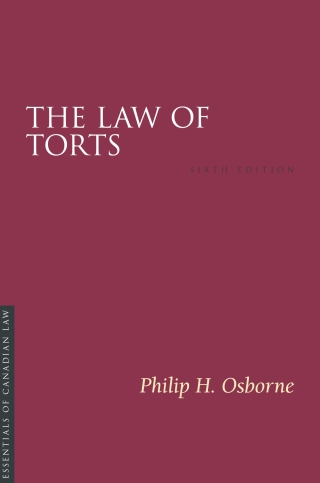 Cover image: The Law of Torts, 6/e 6th edition 9781552215357