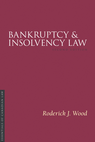 Cover image: Bankruptcy and Insolvency Law, Second Edition 2nd edition 9781552214022