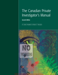 Imagen de portada: Canadian Private Investigator's Manual 2nd edition 1552391043