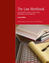 Cover image: The Law Workbook: Developing Skills for Legal Research and Writing 2nd edition 9781552393369