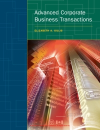 Cover image: Advanced Corporate Business Transactions 9781552391860