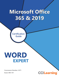 Imagen de portada: Microsoft Word 365&2019 Expert Certification Guide eBook 1st edition 9781553325420