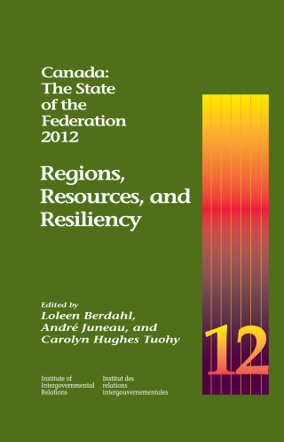 Cover image: Canada: The State of the Federation, 2012 9781553392101