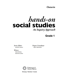 Cover image: Hands-On Social Studies for Ontario, Grade 1 9781553795117