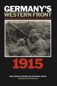 Cover image: Germany’s Western Front: 1915 9781554580514