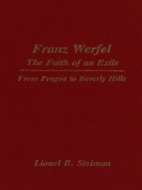 Cover image: Franz Werfel: The Faith of an Exile 9781554585977