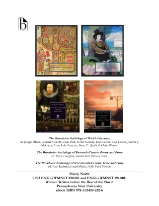 Omslagafbeelding: North Custom Text - ENGL 490.002/ENGL 449M.001: Women Writers and their Worlds/Honors Seminar in English: Pre-1800s Literature 1st edition 9781554592272