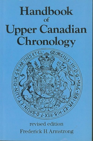 Imagen de portada: Handbook of Upper Canadian Chronology 9781550025439