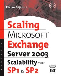 صورة الغلاف: Microsoft® Exchange Server 2003 Scalability with SP1 and SP2 9781555583002