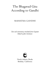 Cover image: The Bhagavad Gita According to Gandhi 9781556438004