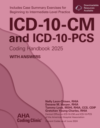 Imagen de portada: ICD-10-CM and ICD-10-PCS Coding Handbook With Answers, 2025 Edition, PDF 25th edition 9781556485053