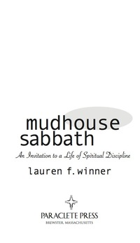 صورة الغلاف: Mudhouse Sabbath 9781557255327