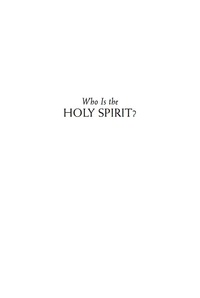 Cover image: Who is the Holy Spirit 9781557256355