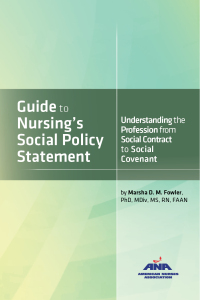 Omslagafbeelding: Guide to Nursing's Social Policy Statement 9781558106154