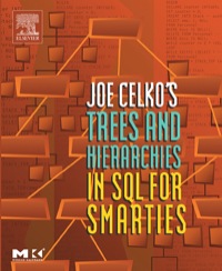 表紙画像: Joe Celko's Trees and Hierarchies in SQL for Smarties 9781558609204