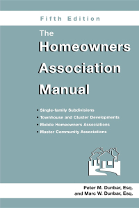 صورة الغلاف: The Homeowners Association Manual 5th edition 9781561643134