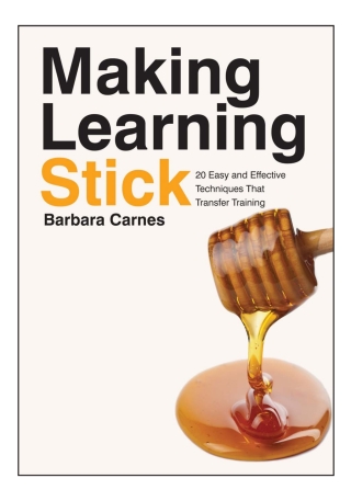 Imagen de portada: Making Learning Stick 9781562866792