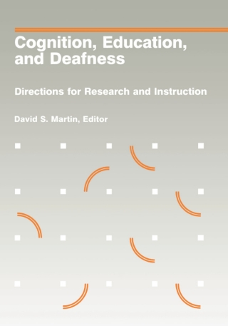 Cover image: Cognition, Education, and Deafness 9781563681493