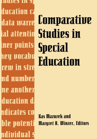 Cover image: Comparative Studies in Special Education 9781563680274