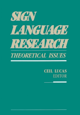 Cover image: Sign Language Research 9781563685934