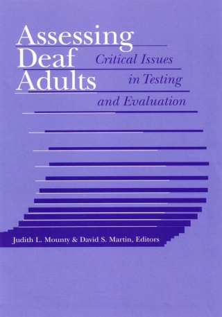 صورة الغلاف: Assessing Deaf Adults 9781563683237