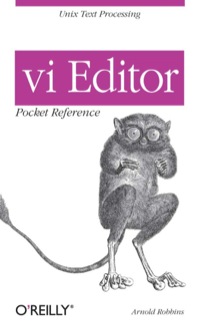 Cover image: vi Editor Pocket Reference 1st edition 9781565924970