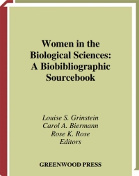 表紙画像: Women in the Biological Sciences 1st edition