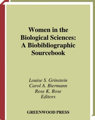 Cover image: Women in the Biological Sciences 1st edition 9780313291807