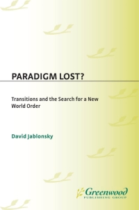 Imagen de portada: Paradigm Lost? 1st edition