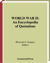 Imagen de portada: World War II 1st edition