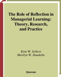 Cover image: The Role of Reflection in Managerial Learning 1st edition