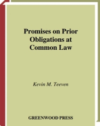 Cover image: Promises on Prior Obligations at Common Law 1st edition