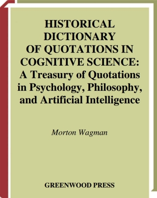 Cover image: Historical Dictionary of Quotations in Cognitive Science 1st edition