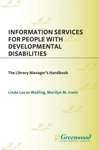 Cover image: Information Services for People with Developmental Disabilities 1st edition