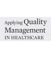 Cover image: Applying Quality Management in Healthcare 4th edition 9781567938814